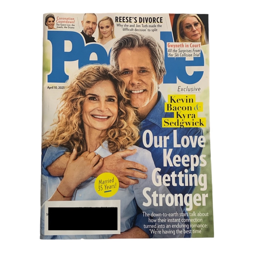 People Magazine April 10 2023 Kevin Bacon Kyra Sedgwick Marriage Gwyneth Reese